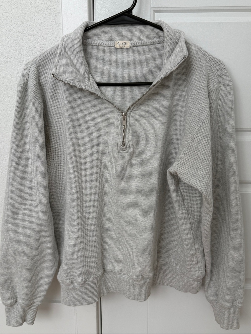 Brandy Melville x John Galt Half Zip Sweatshirt Womens OS Grey